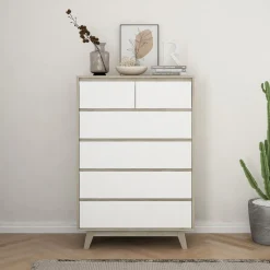 Artistiq Living Ladekast Gonzalo kleur Naturel/Wit* Ladekasten
