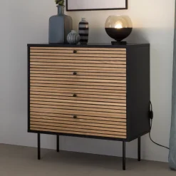 Artistiq Living Ladekast Sega Eiken, 80cm* Ladekasten