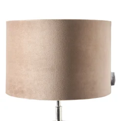 Rivièra Maison Lampenkap Cylinder Velvet, kleur Zand* Lampenkappen