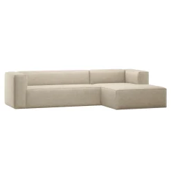 WOOOD Loungebank Bean 305cm, Chenille, kleur Melange* Loungebank