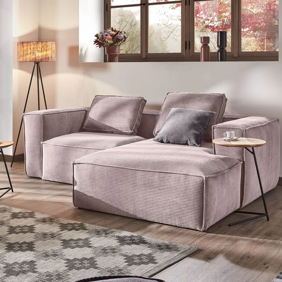 Kave Home Loungebank Blok Rib, 240cm* Loungebank