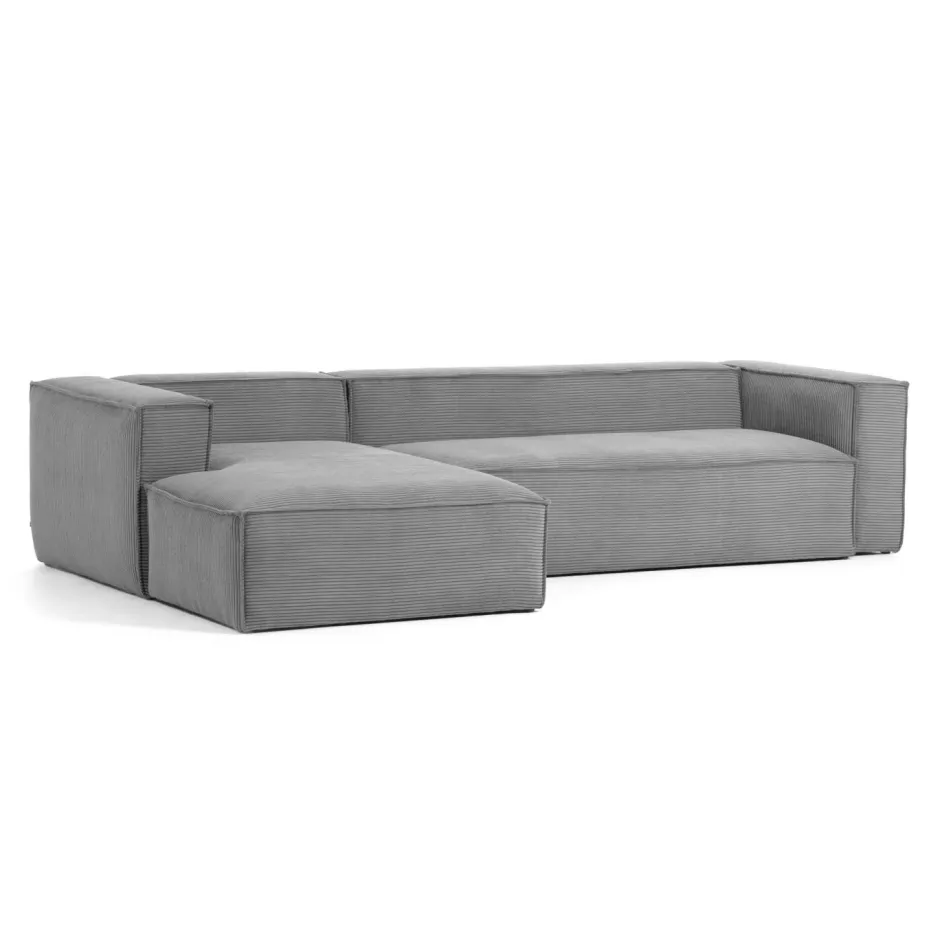 Kave Home Loungebank Blok Rib, 330cm* Loungebank