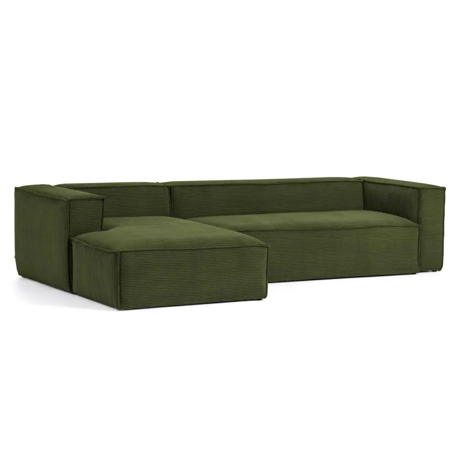 Kave Home Loungebank Blok Rib, 330cm* Loungebank