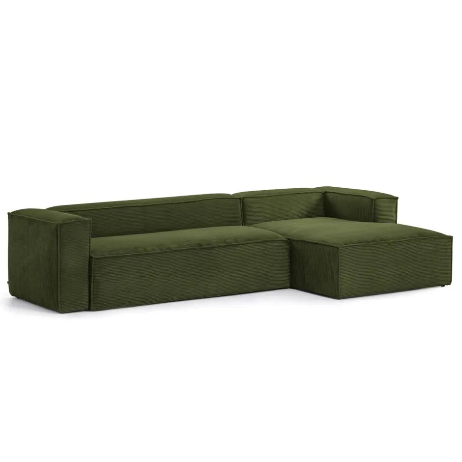 Kave Home Loungebank Blok Rib, 330cm* Loungebank