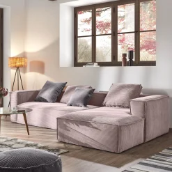 Kave Home Loungebank Blok Rib, 330cm* Loungebank