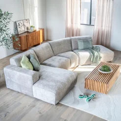 SEVN Loungebank Elise kleur beige* Hoekbank|Loungebank