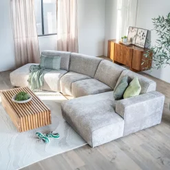 SEVN Loungebank Elise kleur beige* Hoekbank|Loungebank