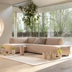 Zuiver Loungebank Fat Freddy Rib, kleur Naturel* Loungebank