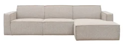 LABEL51 Loungebank Kay Rechts, Bouclé, kleur* Loungebank