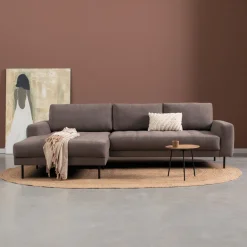 PEPP Interiors Loungebank Oreo 275cm, Linnen look, kleur* Loungebank