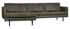 WOOOD Loungebank Rodeo Links, Eco Leder* Loungebank