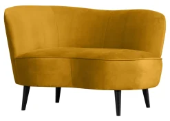 WOOOD Lounge Fauteuil Sara Links, Velvet* Fauteuil Stof / Textiel|Fauteuil Velvet / Fluweel
