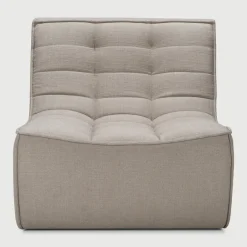Ethnicraft Modulaire Bank N701 Eco, 1-zits* Fauteuil Stof / Textiel
