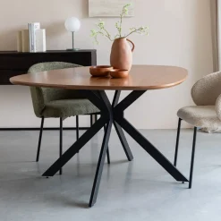 ZILT Organische Eettafel Lissete MDF, 110 x 110cm* Organische Eettafel