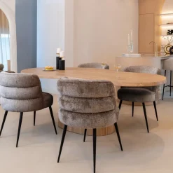 Richmond Interiors Organische Eettafel Riva Eikenhout, 230 x 110cm* Organische Eettafel