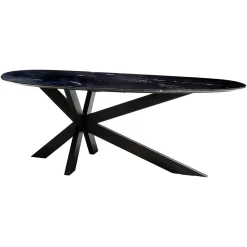Richmond Interiors Organische Eettafel Trocadero Marmer, 220 x 100cm* Marmeren Eettafel|Organische Eettafel