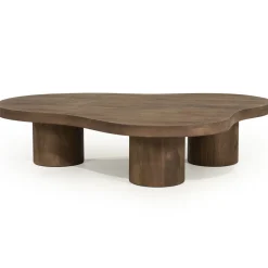 Eleonora Organische Salontafel Charlie Mangohout, 130 x 100cm* Organische Salontafel