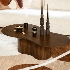 Eleonora Organische Salontafel Jordy Mangohout, 130 x 70cm* Organische Salontafel