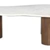 Artistiq Living Organische Salontafel Shaneen Marmer en mangohout, 135 x 80cm* Organische Salontafel