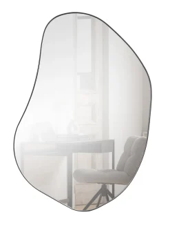 WOOOD Organische Spiegel Romee 100 x 70cm, kleur* Zwarte Spiegels|Organische Spiegels