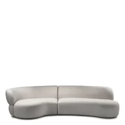 Rivièra Maison Organische 2,5-zits Bank San Remo Bouclé, kleur Naturel Grey* Organische Bank