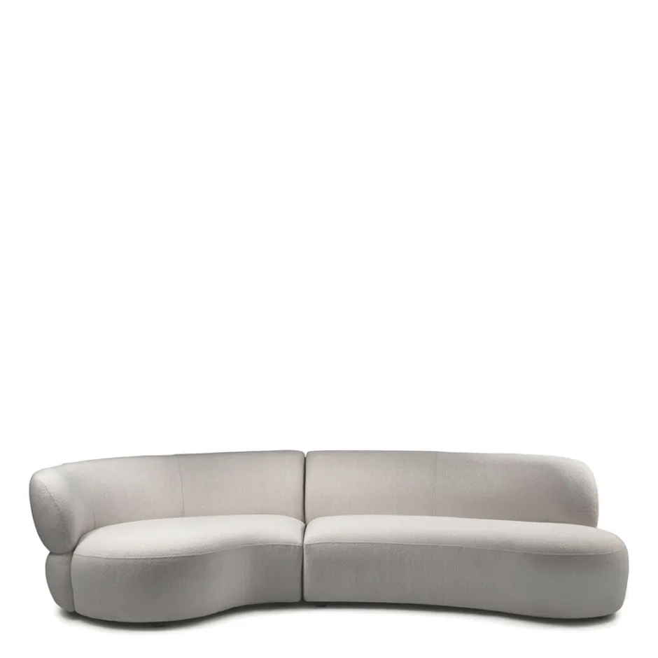 Rivièra Maison Organische 2,5-zits Bank San Remo Bouclé, kleur Naturel Grey* Organische Bank