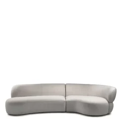 Rivièra Maison Organische 2,5-zits Bank San Remo Bouclé, kleur Naturel Grey* Organische Bank