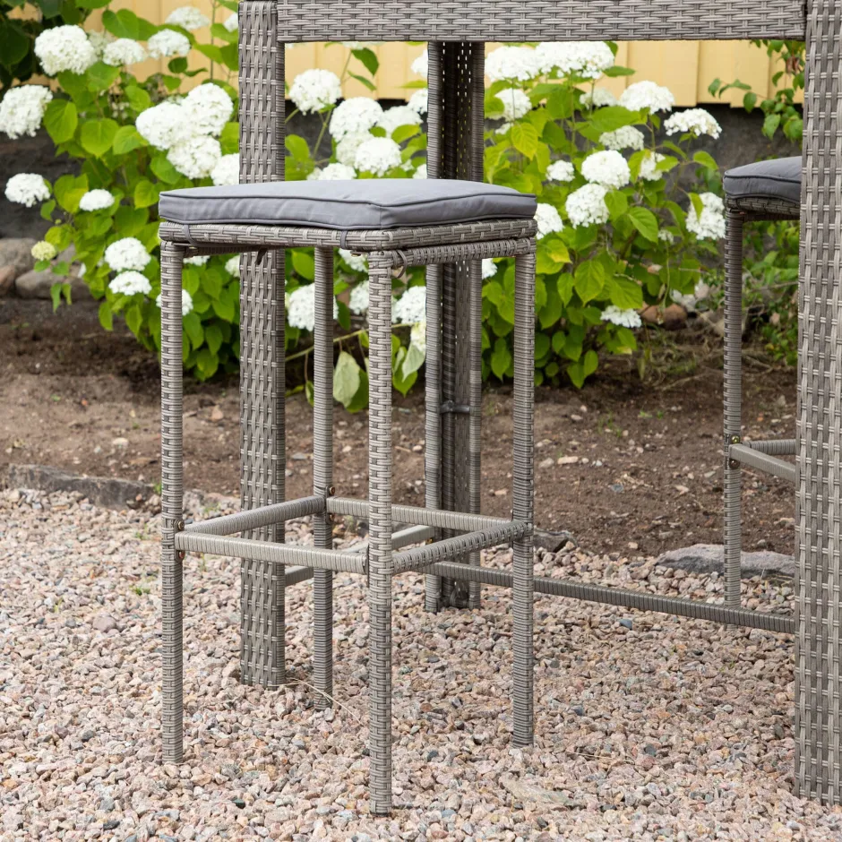Nohr Outdoor Barkruk Rozanne Wicker (zithoogte 75cm)* Barkrukken