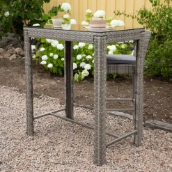 Nohr Outdoor Bartafel Rozanne Wicker, 100 x 60cm* Bartafels Voor In Je Tuin