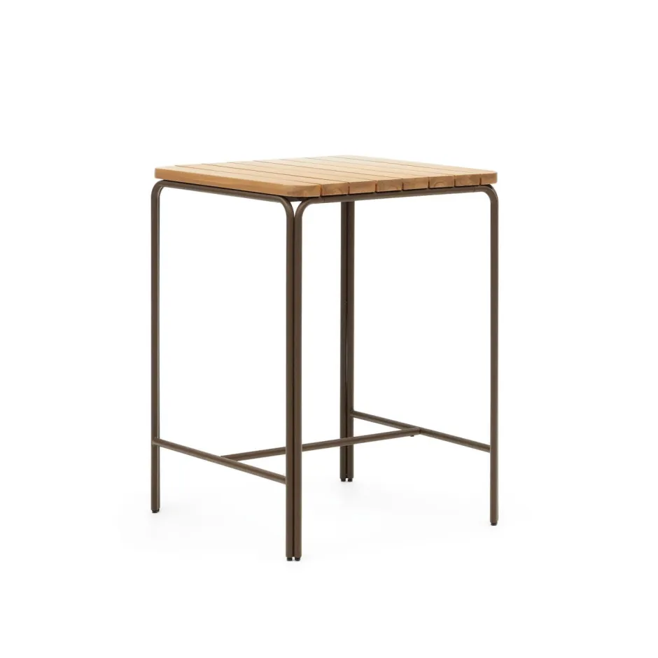 Kave Home Outdoor Bartafel Salguer Acaciahout, 70 x 70cm* Bartafels Voor In Je Tuin