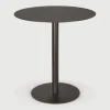 Ethnicraft Outdoor Bistrotafel Blend 70cm, kleur Dark Bronze* Eettafels Voor In Je Tuin