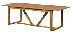 WOOOD Outdoor Eettafel Beaver Teakhout, 240 x 90cm* Eettafels Voor In Je Tuin