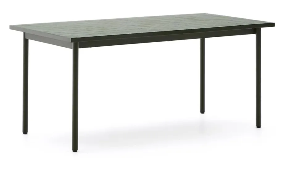 Kave Home Outdoor Eettafel Maurina Mozaïek, 182 x 91cm* Eettafels Voor In Je Tuin