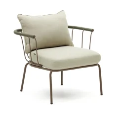 Kave Home Outdoor Fauteuil Salguer Gevlochten touw en staal, kleur* Loungestoelen