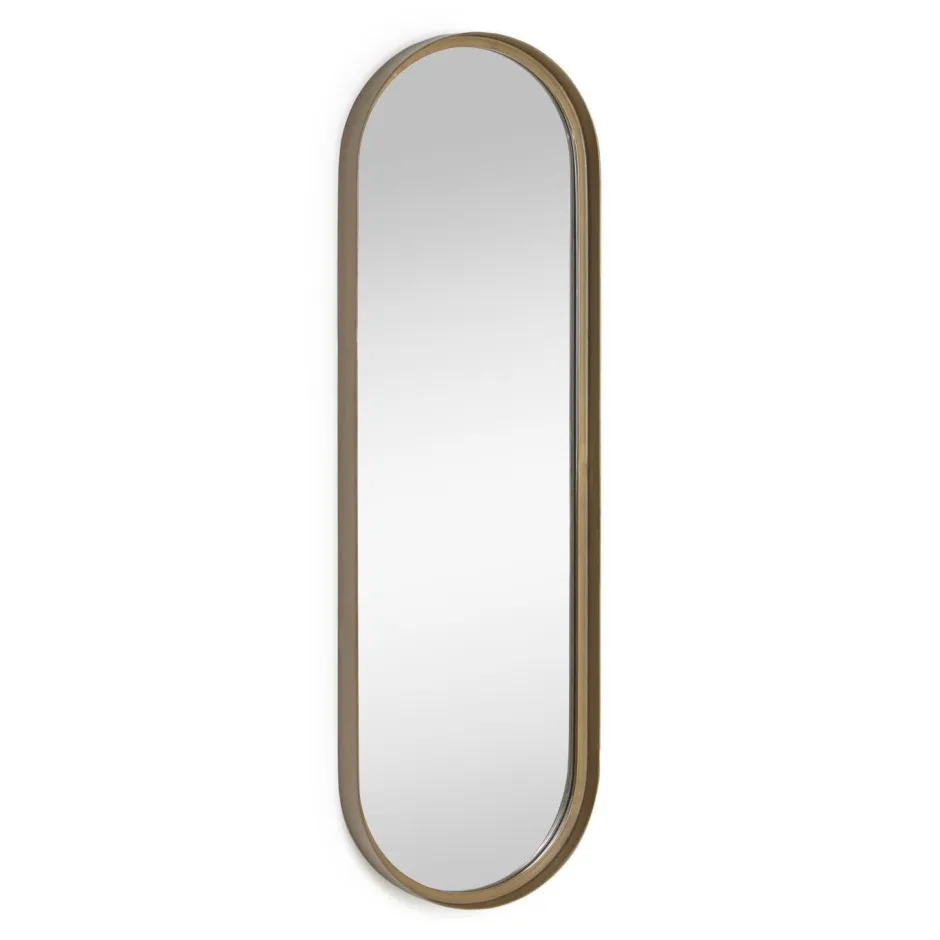 Kave Home Ovale Spiegel Tiare Goud* Gouden Spiegels