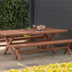 WOOOD Picknicktafel Delta 220 x 105cm* Picknicktafels