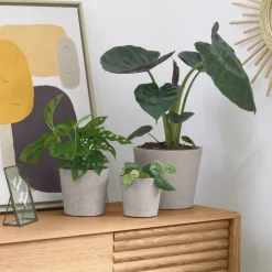 Kave Home Plantenpot Low Set van 3 stuks* Potten Voor Buiten|Potten & Manden