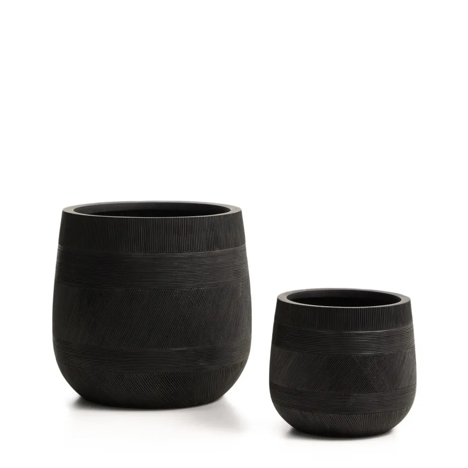 Kave Home Plantenpot Tival Set van 2 stuks, 30cm* Potten Voor Buiten