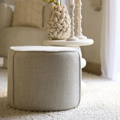 Light & Living Poef Domoni Chenille* Poefs & Hockers