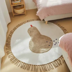 Kave Home Rond Vloerkleed Tamya Peer, 120cm* Kinderkameraccessoires|Vloerkleden