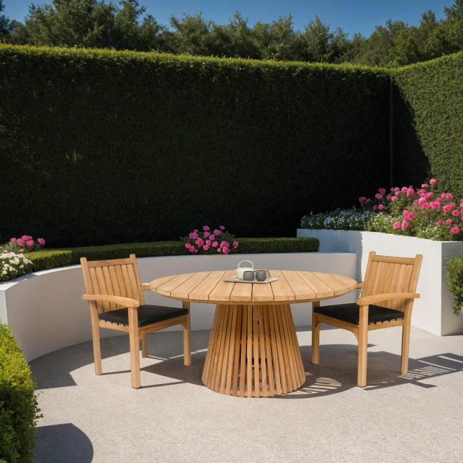 Brix Ronde Tuintafel Garden Teakhout, 150cm* Eettafels Voor In Je Tuin