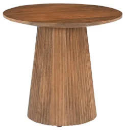 Artistiq Living Ronde Bijzettafel Dyann Mangohout, 50cm* Ronde Bijzettafel