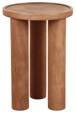 LABEL51 Ronde Bijzettafel Elly Mangohout, 42cm, kleur l* Ronde Bijzettafel