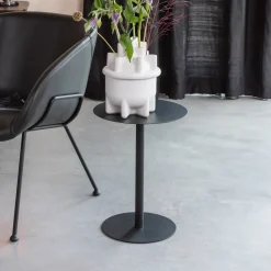 Zuiver Ronde Bijzettafel Snow Staal, 35cm, kleur* Zwarte Bijzettafel|Ronde Bijzettafel