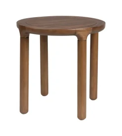 Zuiver Ronde Bijzettafel Storm Eikenhout, 45cm* Zwarte Bijzettafel|Ronde Bijzettafel