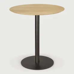 Ethnicraft Ronde Bistrotafel Blend 70cm, kleur Naturel* Bistrotafels