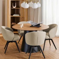 Bendt Ronde Eettafel Anemone Eiken, 120cm* Ronde Eettafel