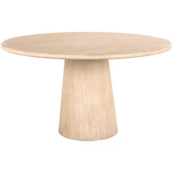 Richmond Interiors Ronde Eettafel Fictus Travertin look, 140cm* Travertin Eettafel|Ronde Eettafel