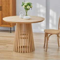Artistiq Living Ronde Eettafel Nikkie Hevea hout, 100cm* Ronde Eettafel