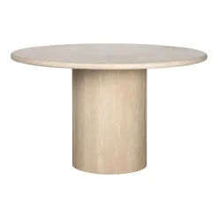 Richmond Interiors Ronde Eettafel Renaissance Travertin, 130cm* Travertin Eettafel|Ronde Eettafel
